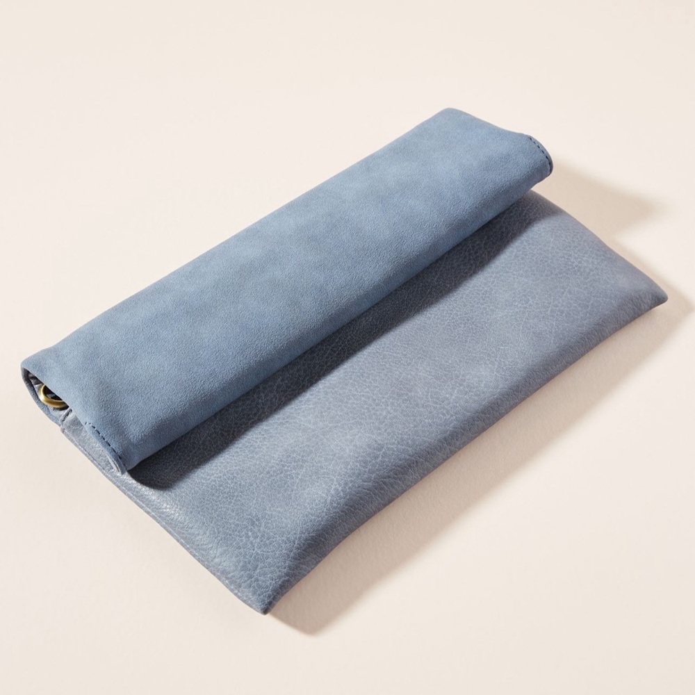 Anthropologie— Amberlyn Foldover Clutch- Color Slate